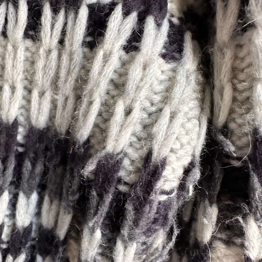 LOFT STITCHED STRIPE TURTLENECK SWEATER COZY, ALPACA